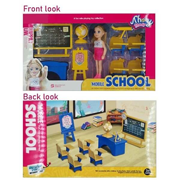 Happily Live Bebekli Okul Seti