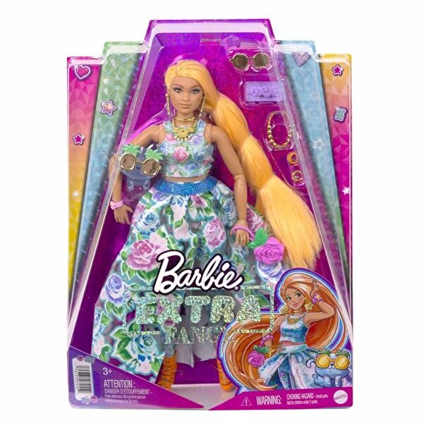 Barbie Extra Fancy Çiçekli Kostümlü Bebek HHN14