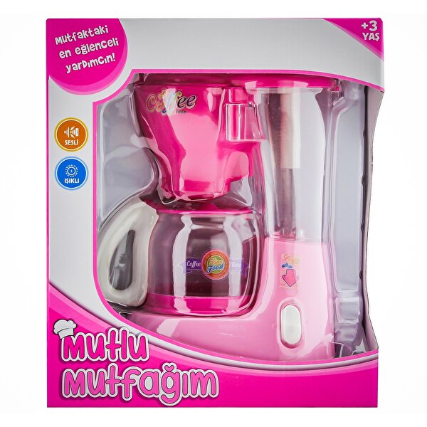 Mini Kahve Makinesi Koyu Pembe