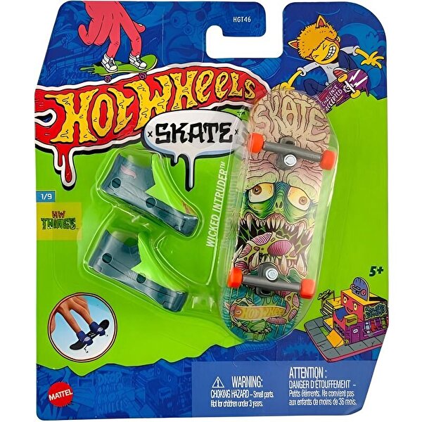 Hot Wheels Skate Parmak Kaykay ve Ayakkabı Paketleri Wicked Intruder HVJ72