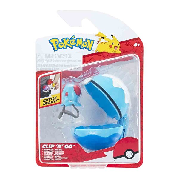 Pokemon CIip N Go Figür S2 Tentacool ve Dive Ball