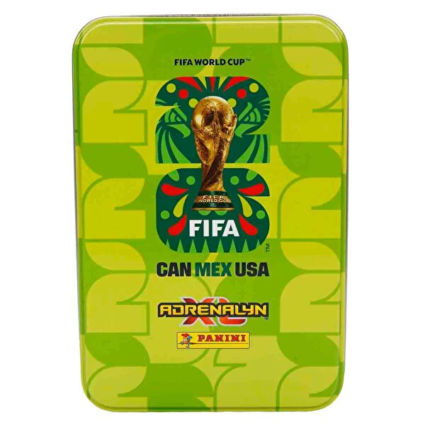 FIFA World Cup 2026 Adrenalyn XL Trading Card Metal Kutu Yeşil