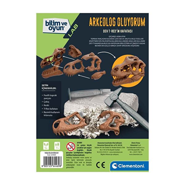 Clementoni Bilim ve Oyun: T-Rex Kazı Seti