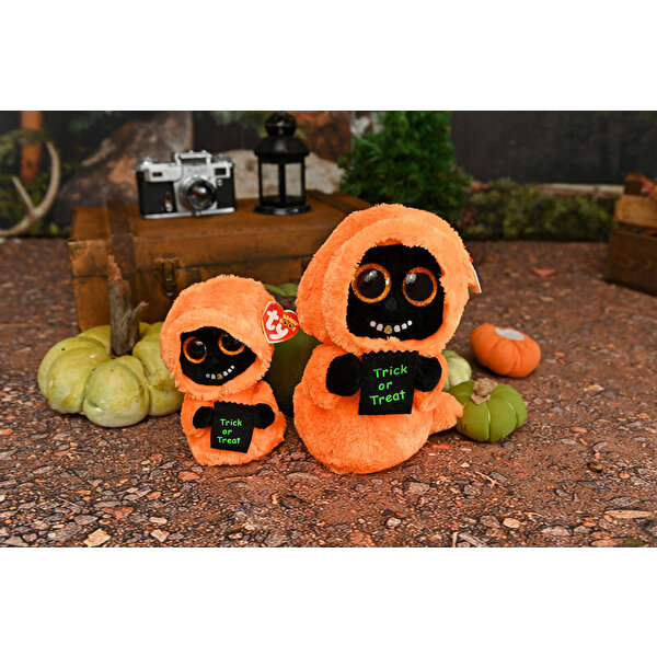 TY Beanie Boos Altın Dişli Turuncu Ghoul Cadılar Bayramı Peluş 25 Cm
