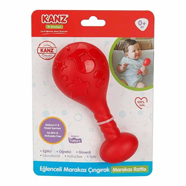 Marakas Çıngırak Kırmızı