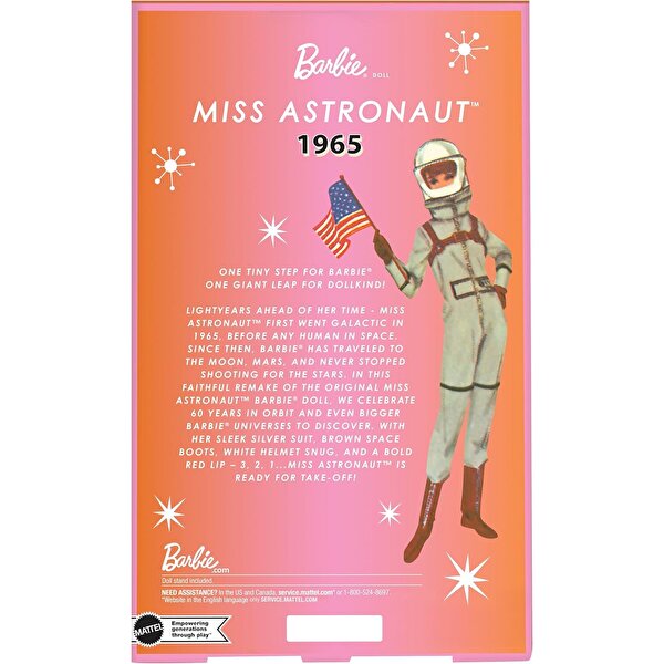 Barbi̇e Astronot 60. Yıl Dönümü Nostaljik Bebek JBJ48