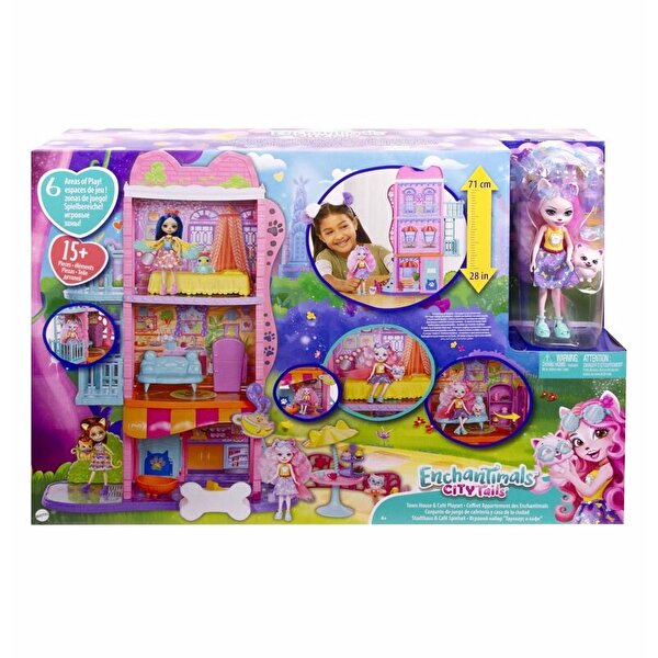 Enchantimals Şehir Evi ve Kafe Oyun Seti HHC18