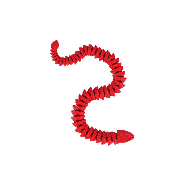 Hareketli Hayvanlar Serisi Kırmızı Viper Yılan