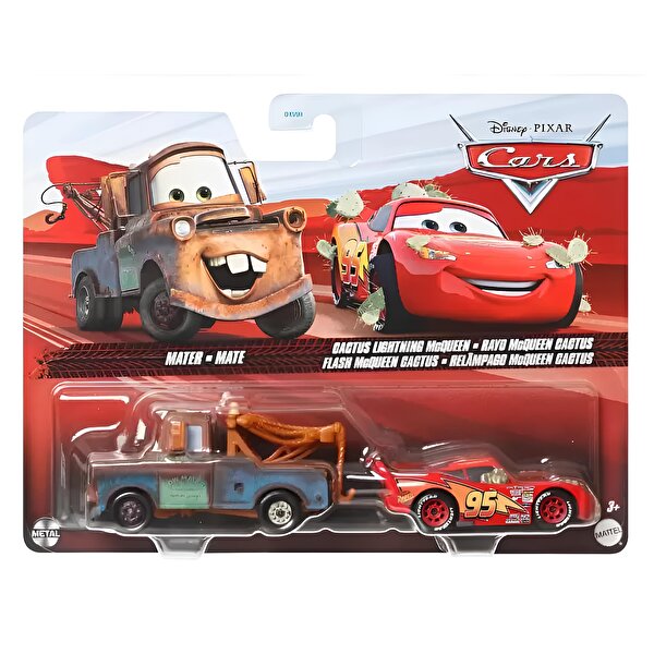 Cars İkili Karakter Araçlar Mater-Cactus Lightning Mcqueen HTX10
