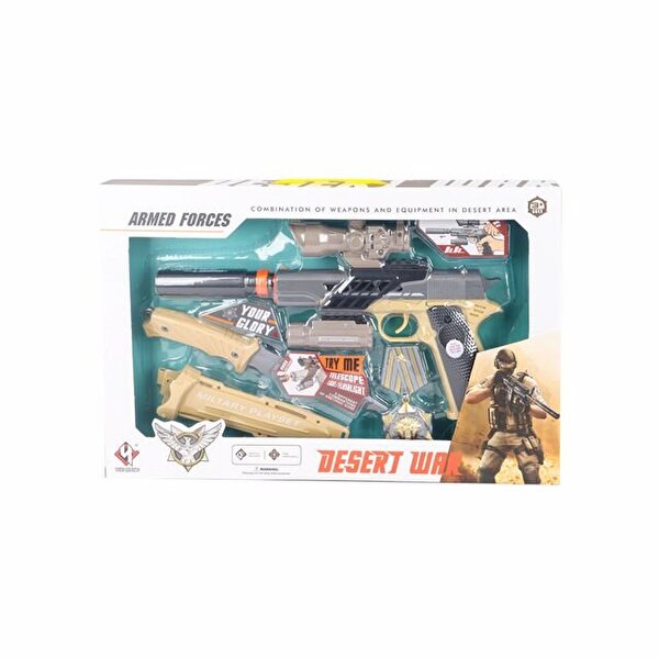 Işıklı Dürbünlü Susturuculu Tabanca