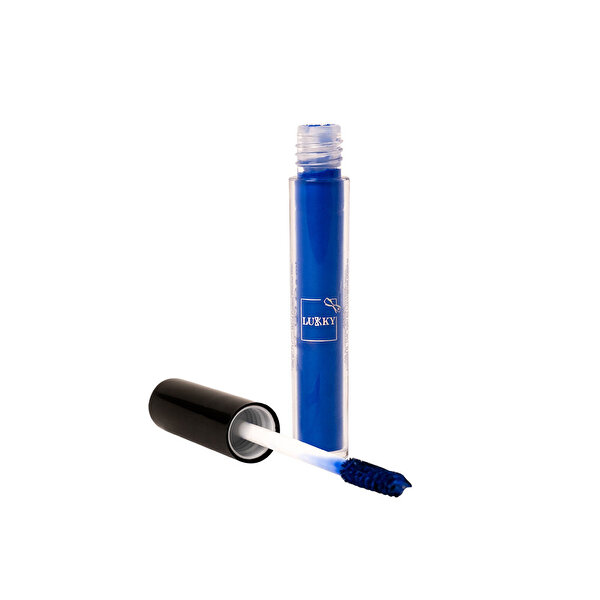 Lukky Silikon Fırçalı Mavi Maskara