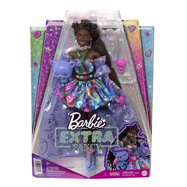 Barbie Extra Fancy Mor Kostümlü Bebek HHN13