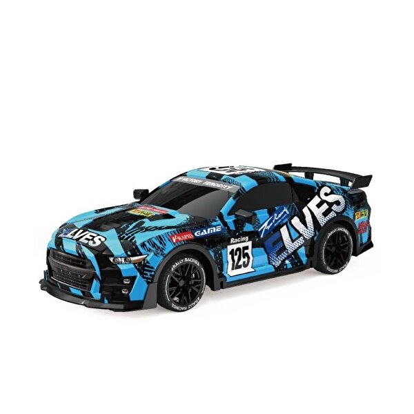 1:18 Elves Full Fonksiyon LED Aydınlatmalı Uzaktan Kumandalı Araba Mavi