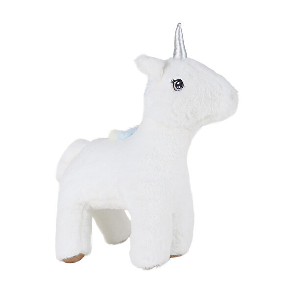 Valeria Unicorn Beyaz Kahverengi Ayaklı Peluş