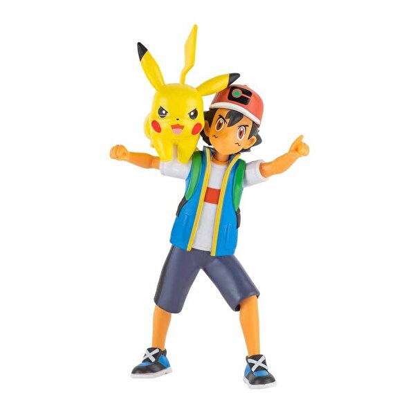 Pokemon Battle Feature Figür S12 Ash & Pikachu