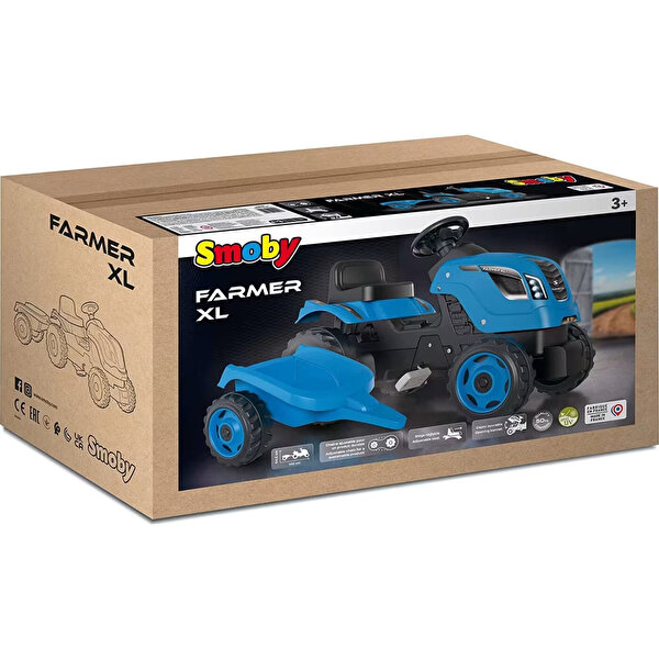 Smoby Çiftçi  Römork Traktör XL Mavi