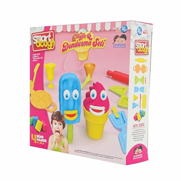 Dondurma ve Waffle Set Oyun Hamuru