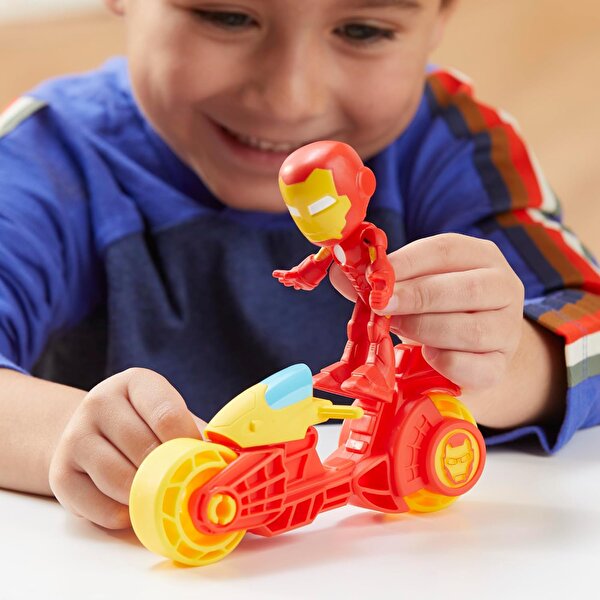 Spider And His Amazing Friends Motosiklet ve Figür İron Man F9346