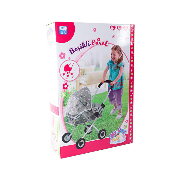 Babydoll My Love Beşikli Puset Gri