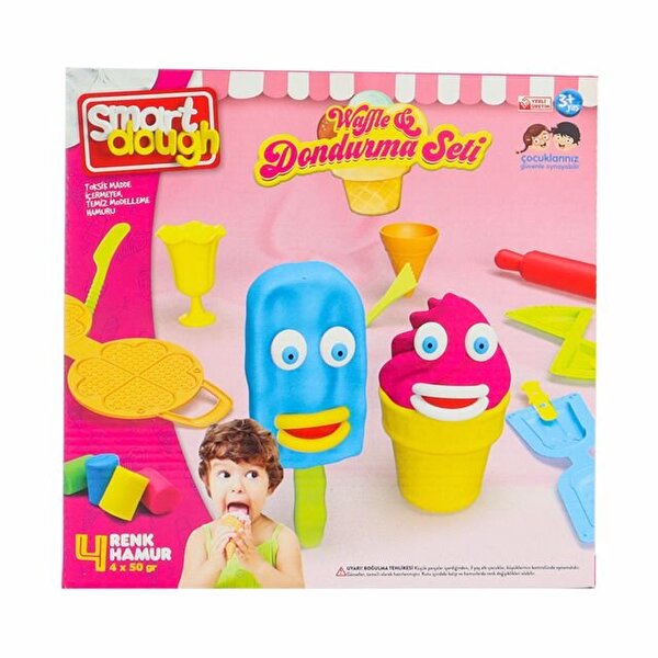 Dondurma ve Waffle Set Oyun Hamuru