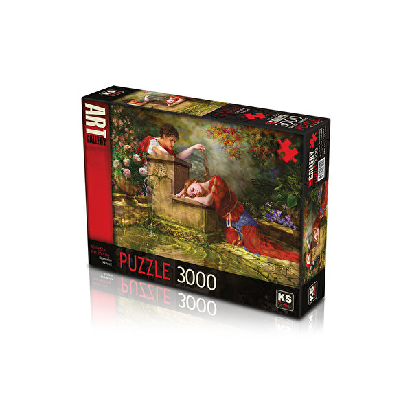 Ks Puzzle 3000 Parça While She Was Waiting