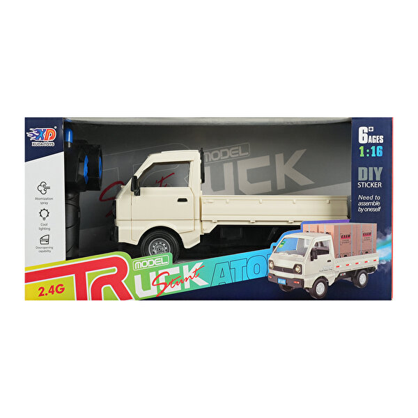 Şarjlı Kumandalı Duman Atan Kamyonet Beyaz