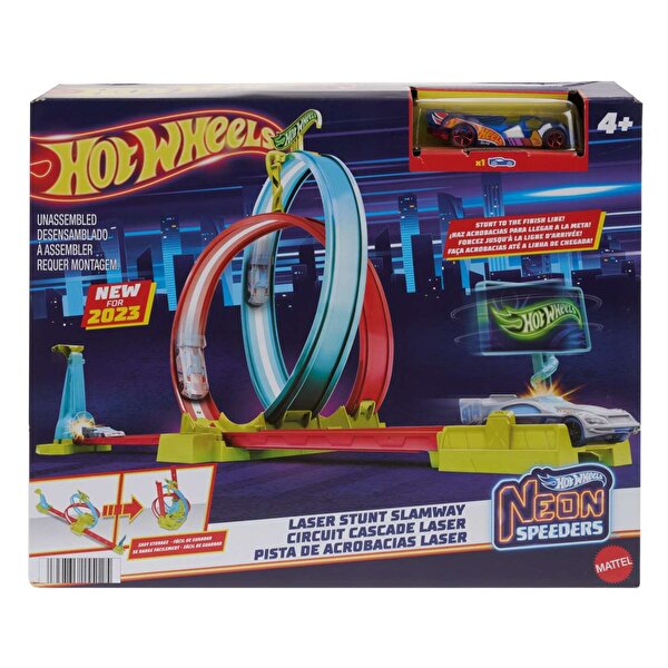 Hot Wheels Neon Yarışlar Çifte Çemberde Yarış Seti HPC05