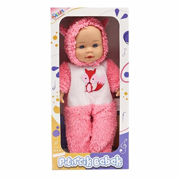 Kostümlü Pıtırcık Bebek Tilki Desenli 35 Cm