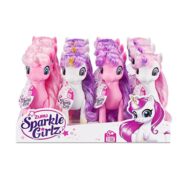 Sparkle Girlz 100374 Pembe Saçlı Pembe Unicorn