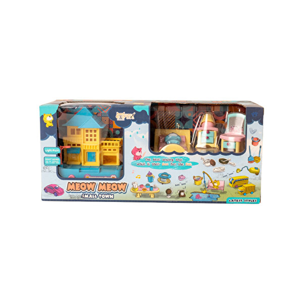 Şehir Seti Sesli Işıklı Kedili Yatak Odası Seti