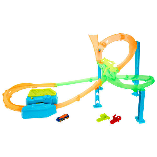 Hot Wheels Akrobasi Pistleri Neon Yarışçılar Kasırga Çarpışması Pist Seti JMG50