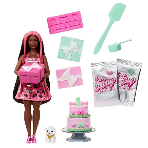 Barbi̇e Party Unboxed Köpeğimin Doğum Günü Serisi̇ JFG71