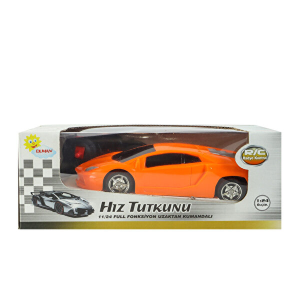 1:24 Ölçekli Uzaktan Kumandalı Full Fonksiyonlu Pilli Turuncu Araba