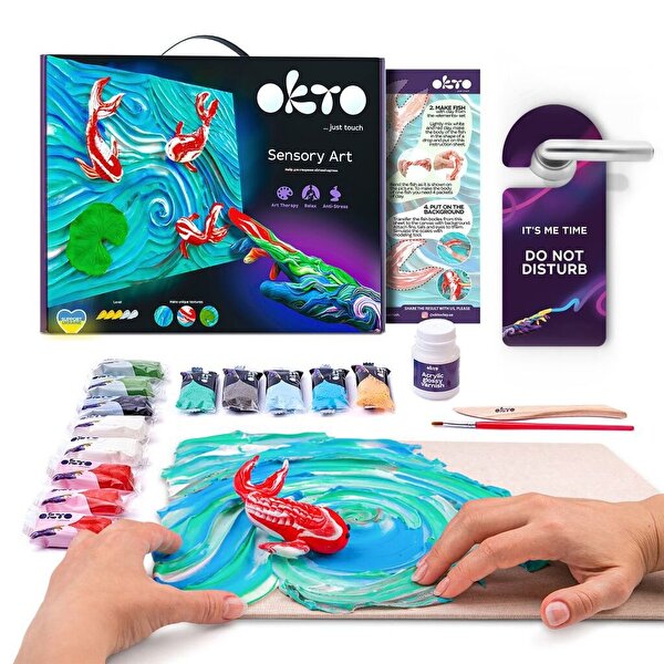 OKTO Koi Fish 3D Duyusal Sanat Seti