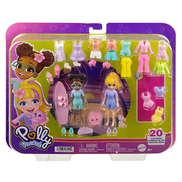 Polly Pocket ve Arkadaşları Farklı Moda Aksesuarları Oyun Setleri HRD61