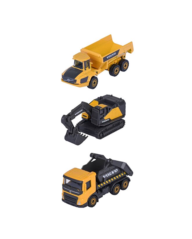 Majorette Volvo 3’lü İnşaat Araçları 4