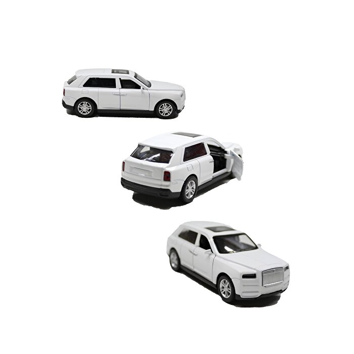 Sesli Işıklı Metal Çek Bırak Jeep Beyaz