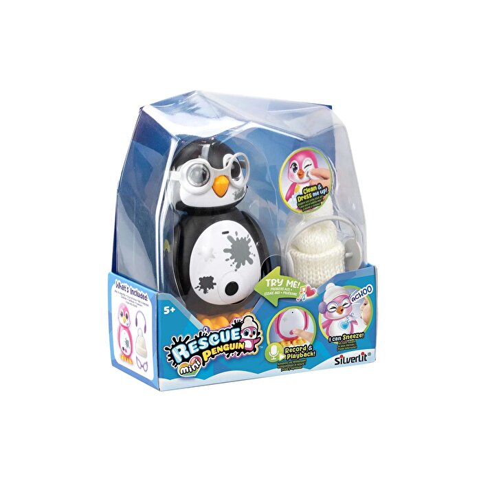 Silverlit Rescue Mini Penguen Siyah