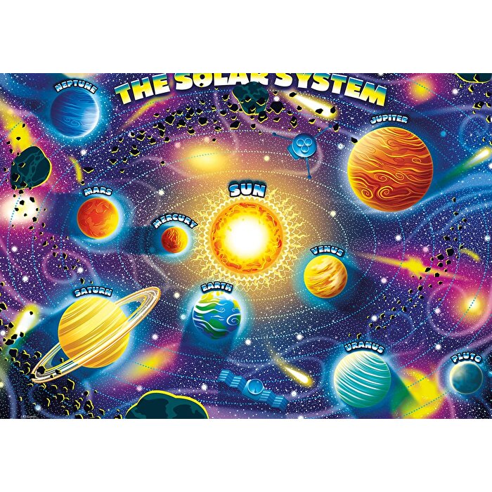 Ks Puzzle Planets Of Solar System Jumbo Puzzle 50 Parça