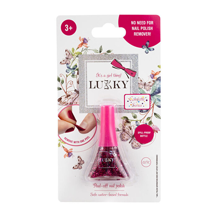 Lukky Soyulabilir Oje Simli Fuşya 03K