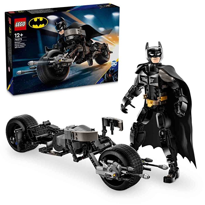 LEGO DC Batman: Batman Yapım Figürü ve Bat-Pod Motosiklet 76273