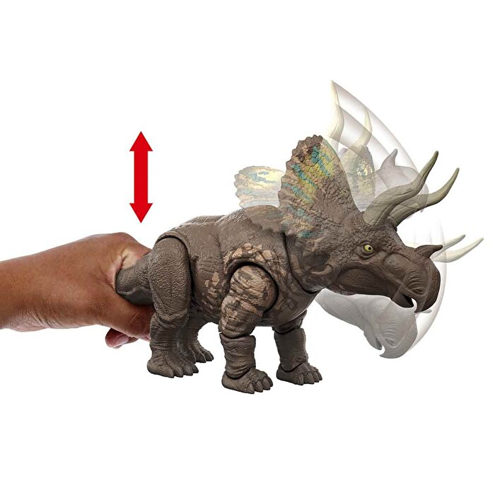 Jurassic World İz Sürücü Dinozor Figürü Eotriceratops JGB93