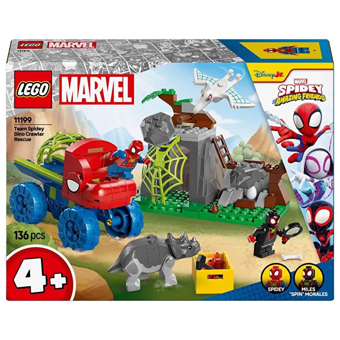 LEGO Marvel Spidey Ekibi Dinozor Kamyonlu Kurtarma 11199