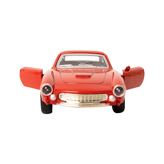 Sesli Işıklı 1:36 Metal Çek Bırak Tek Kapı Araba Kırmızı