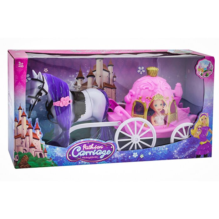 Faytonlu Pembe At Arabası