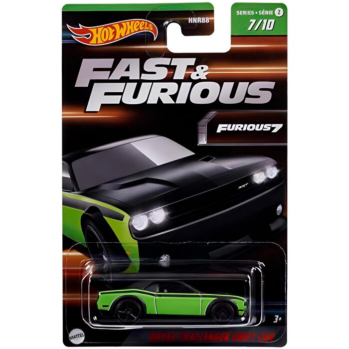 Hot Wheels Fast & Furious Temalı Arabalar Dodge Challenger Drift Car HNT07
