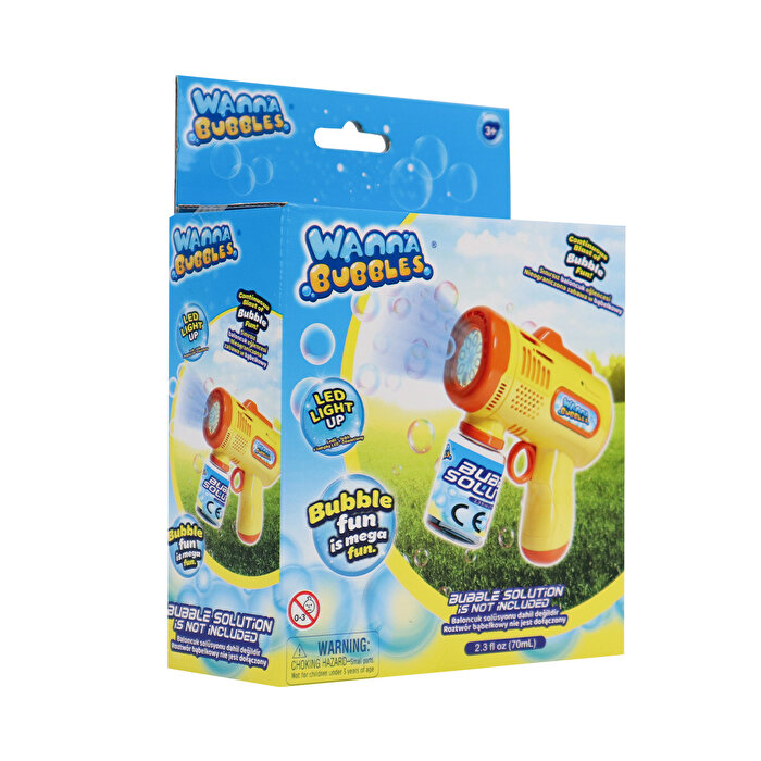 Wanna Bubbles Pilli Köpük Tabancası Sarı