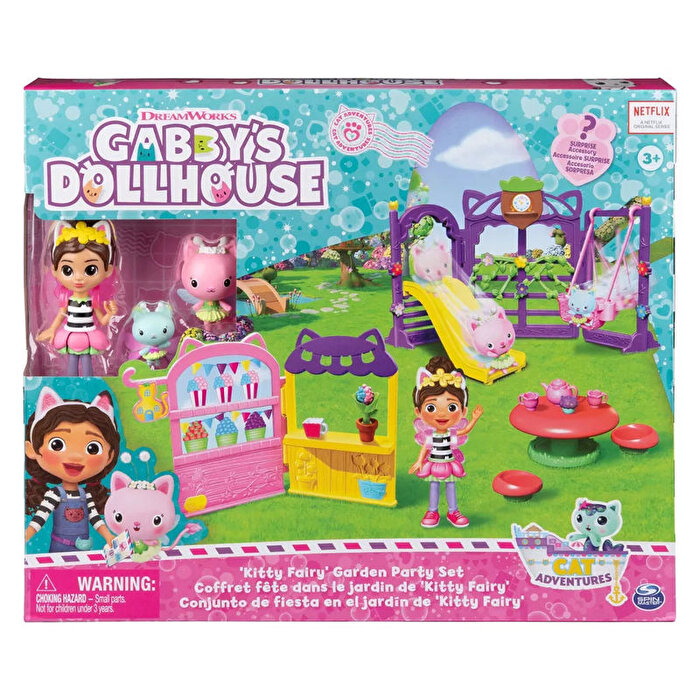 Gabby's Dollhouse Kitty Peri Bahçe Partisi Oyun Seti