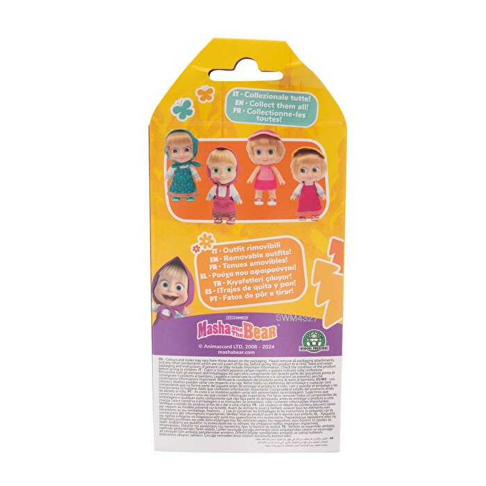 Masha & Koca Ayı S3 Masha 12 Cm Yeşil Elbiseli