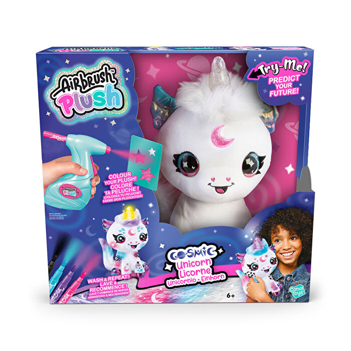 Airbrush Plush Cosmic Unicorn